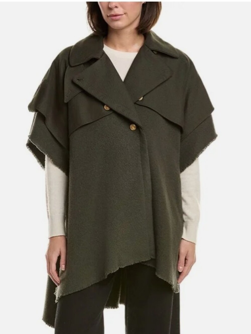 NWT Rag&Bone Mixed Media Trench Poncho. Size 1
